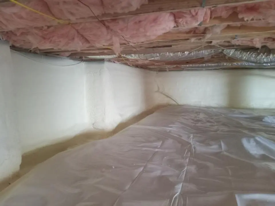 Crawl space encapsulation with closed-cell spray foam for Attic Insulation in College Place
